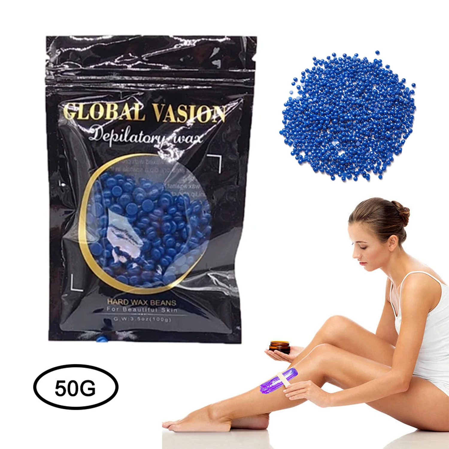 50 جرام إزالة الشعر الشمع حبيبات الفول غير قطاع إزالة الشعر فيلم ساخن كريم إزالة الشعر الفول الفاصوليا إزالة الشعر المكونات الطبيعية