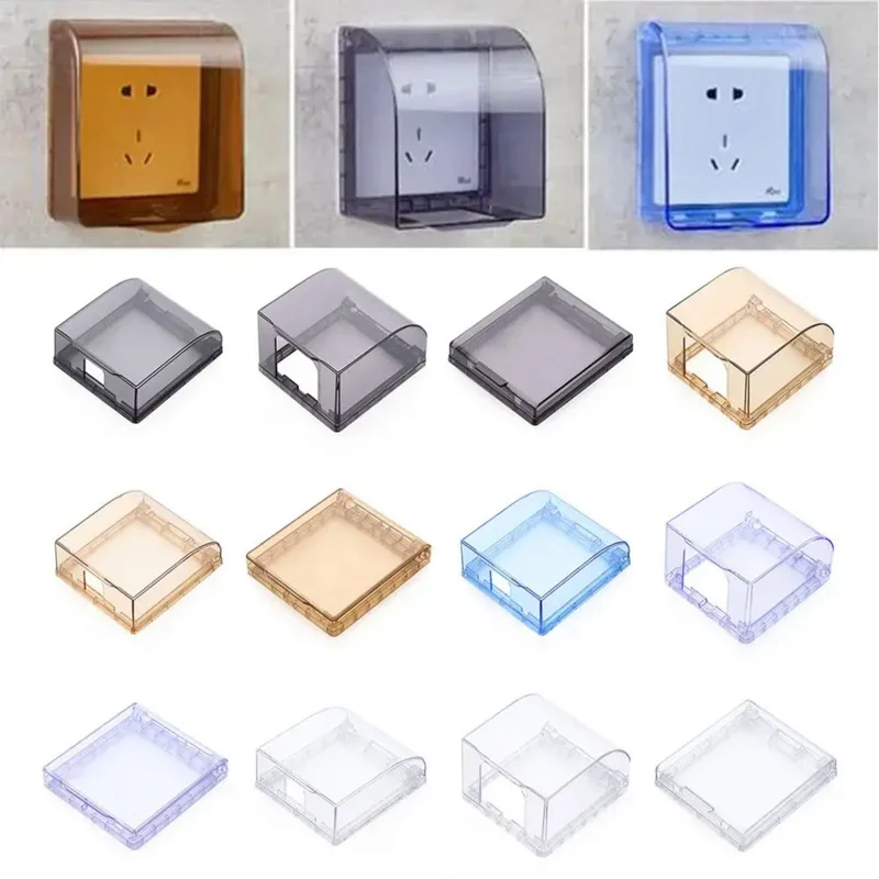 

Splash-Proof Power Outlet Supplies Protection Socket Switch Protective Cover Wall Waterproof Box Electric Plug
