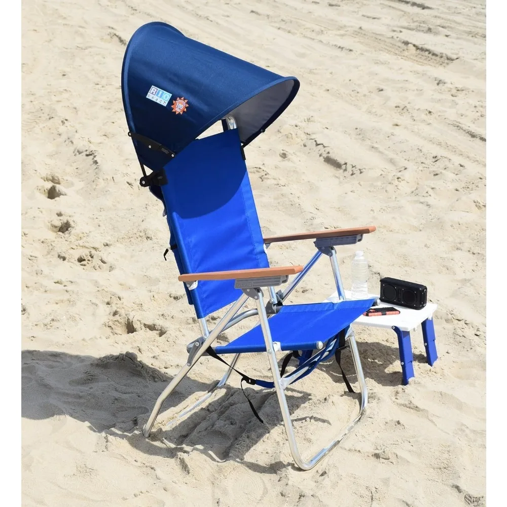 Portable Beach Chair Sun Shade with SPF 100 Protection, Fits Most Chairs for Outdoor Comfort