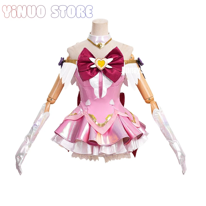 Game Overwatch Juno Cosplay The Magic Girl Role Playing Costume Cute Anime Lolita Pink Dress For Women Halloween Party Uniform
