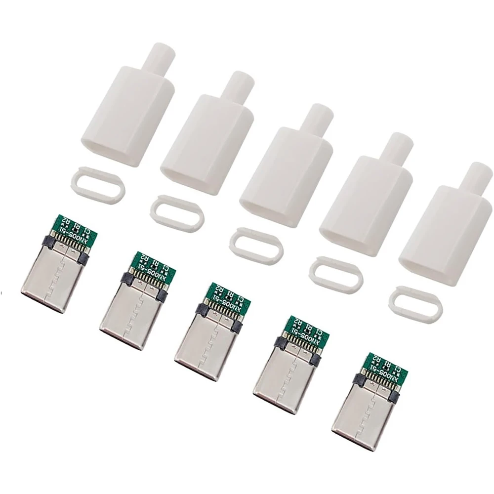 5/10 sets USB 3.1 Type C Connector Stekker DIY Soldeer USB C Mannelijke Adapter Kabel voor DIY datalijn Interface Mannelijke Socket