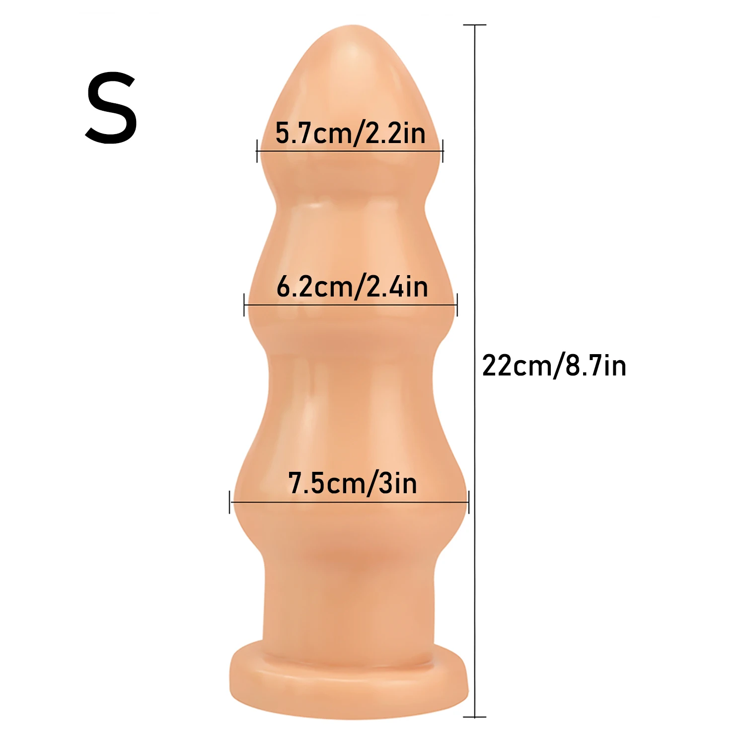 Sex Shop Oversize Anal Plug Dildo Stimulate Anus Vagina Unisex Butt Plug Soft Penis Anal Dilator Masturbator with Sucker Sex Toy