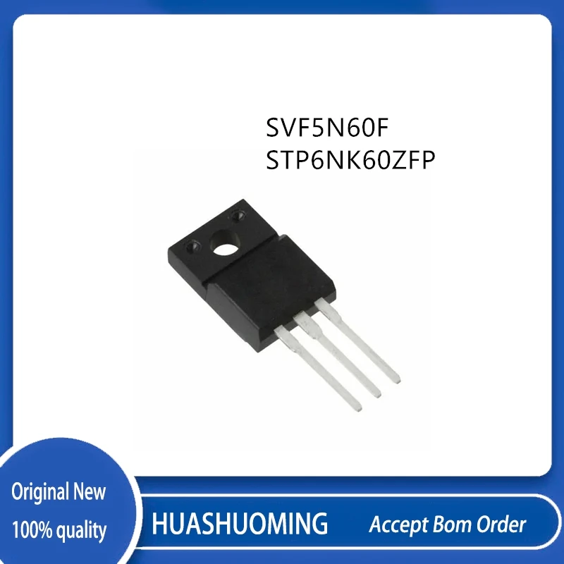 5Pcs-10Pcs/Lot  SVF5N60F  5N60F P6NK60ZFP 6NK60 STP6NK60ZFP TO-220F