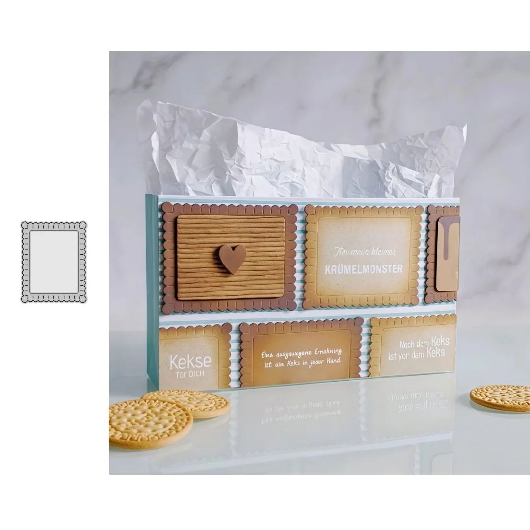 2025, Neuankömmling, Karten mit Cookie-Motiv, Metall-Stanzformen für DIY Scrapbooking, Kartenherstellung, Schablonen, Fotoalben