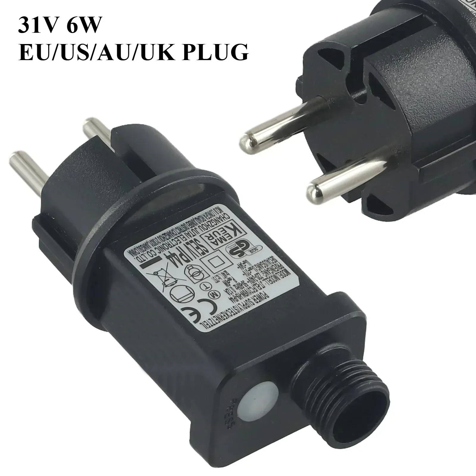 31V 6W Power Supply Adapter IP44 LED Transformer String Lights Power Adapter for XMAS Tree Lighting Fairy Light For Low Voltage
