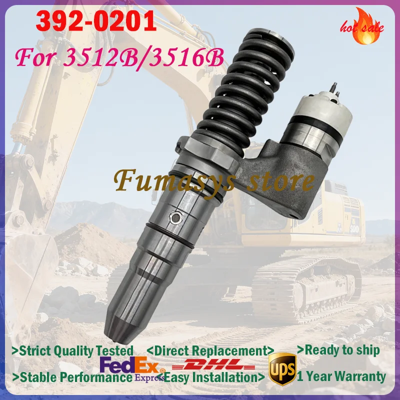 392-0201 3920201 New High Quality Diesel Fuel Injector for Caterpillar CAT 3512B 3516B Engine