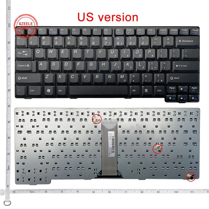 

GZEELE laptop accessories US Black New English Laptop Keyboard For Lenovo E49 K49 E49A E49G E49L E49AL K49A E4430 E4430A