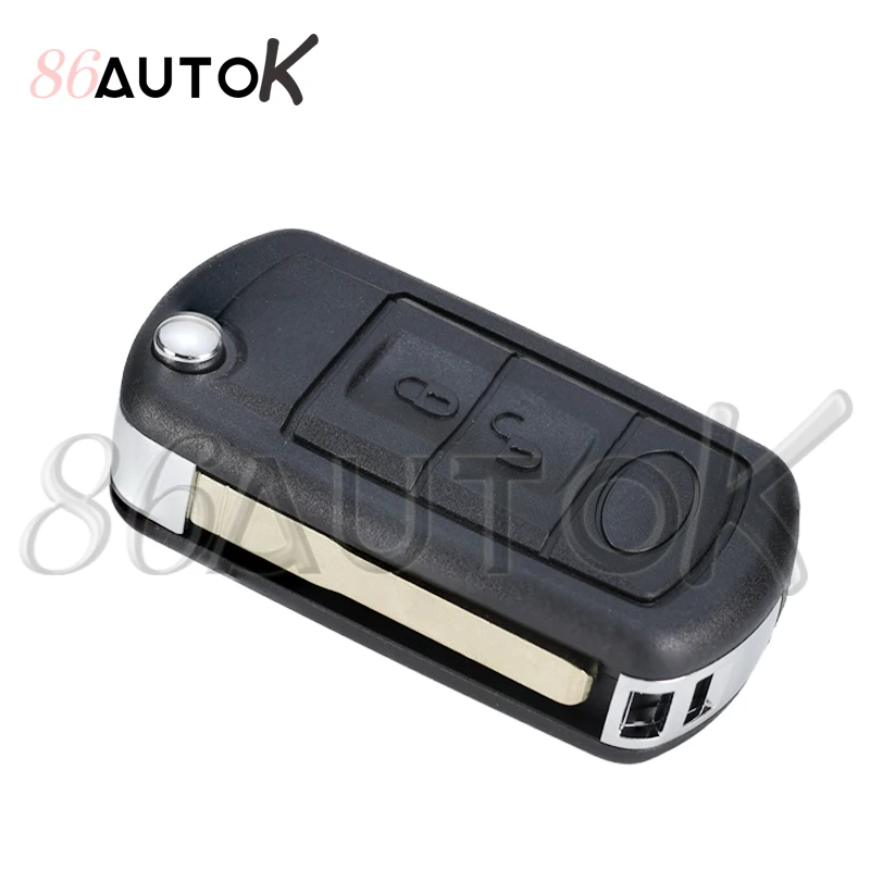 Car Key for Range Rover For Land Rover Sport Vouge 2005-2010 Discovery 3 LR3 2 Buttons Flip Folding Remote Car Key Shell Case