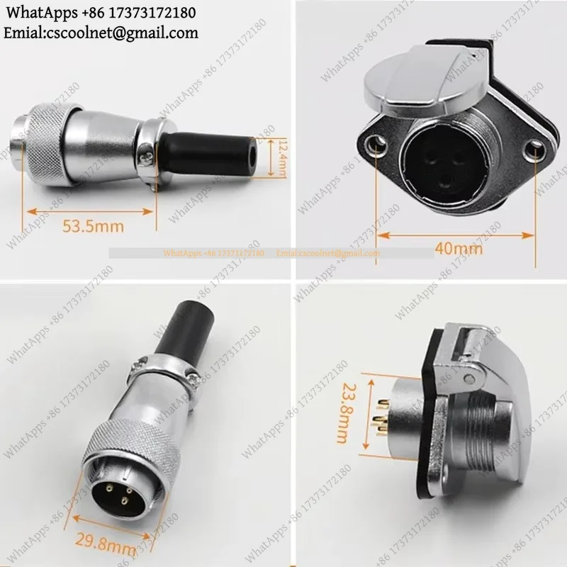 WEIPU WS24 M24 Waterproof Quick Electrical Solder Wire Power Connector 2 3 4 9 10 12 19 Pin Aviation LED Male Plug Female Socket