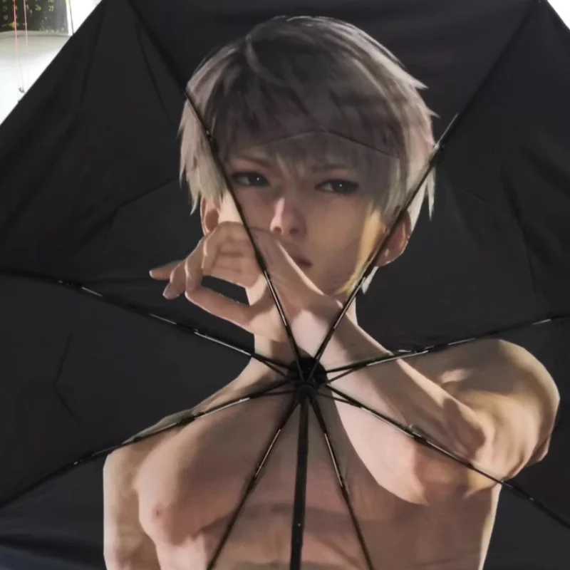 Love And Deepspace Game Character Zayne Rafayel Xavier Outdoor Sun Parasol Collapsible Rainshade Sunny Rain Dual-Use Umbrella