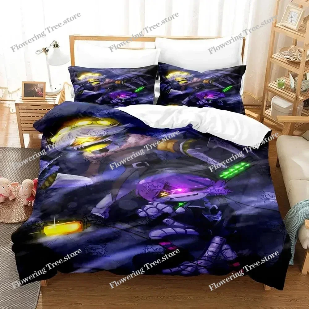 Anime Murder Drones Bedding Set Boys Girls Twin Queen Size Duvet Cover Pillowcase Bed Kids Adult Fashion Home Textileextile