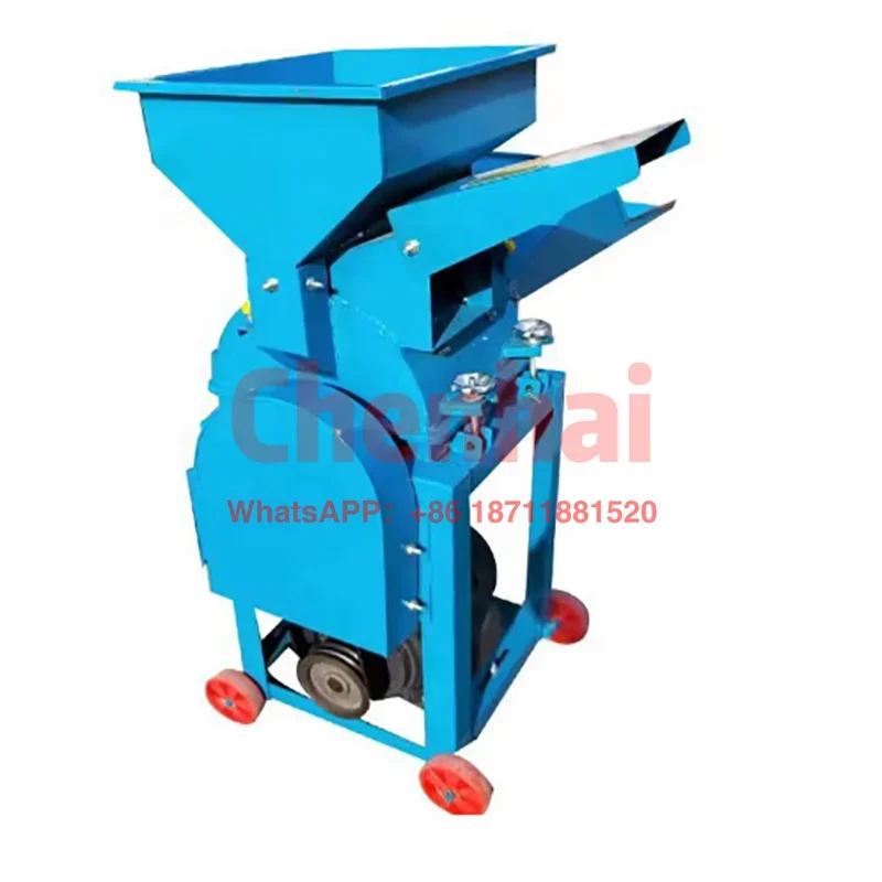 Multifunctional  Agriculture Green Farm Use Silage Cow Feed Grass Chaff Cutter Machine Animal Feed Crushing Grain Machine