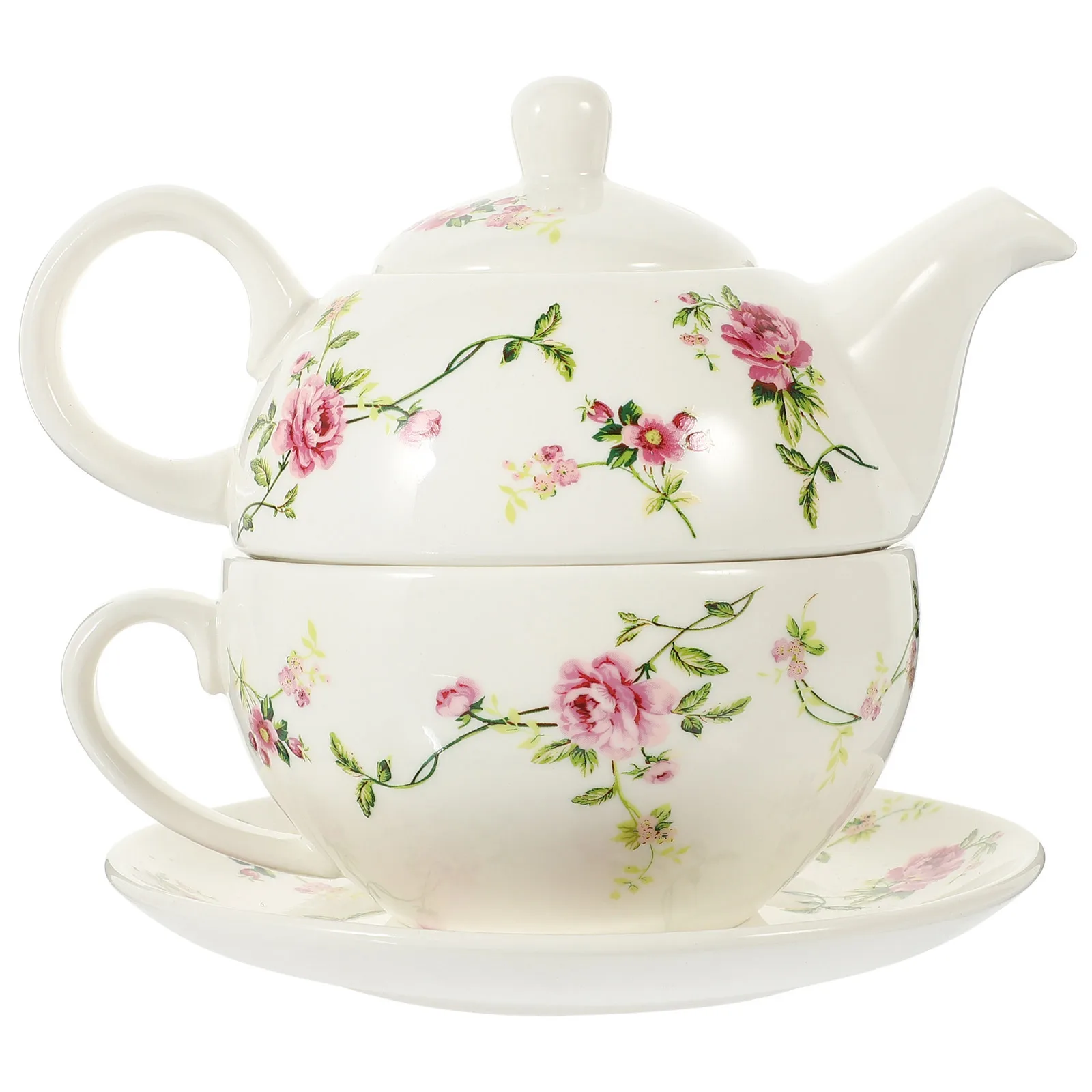 

1 комплект керамического чайника и чашки, красивый стильный набор чайников для домашнего офиса, путешествий, пикника, набор чайников и чашек