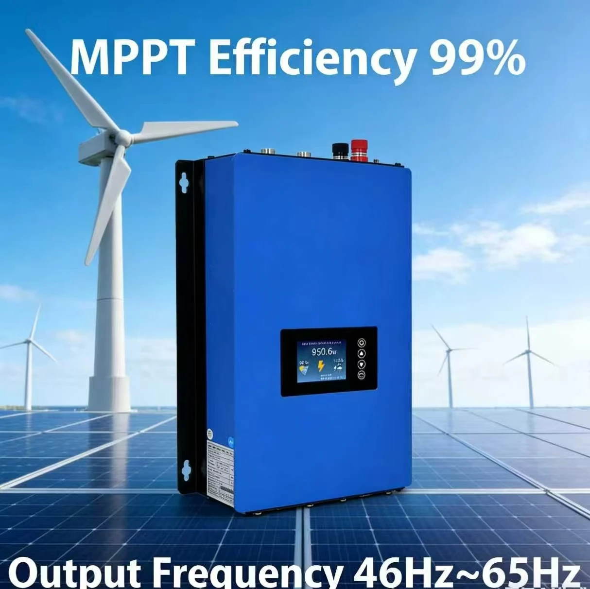 10KW On Grid-connected Inverter Wind Energy Grid Tie Inverter Output DC 24V-96V to AC 110V AC 260V For Wind Turbine Generator