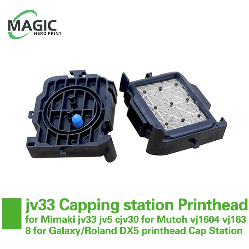 2pcs Capping Station Printhead for Mimaki jv33 jv5 cjv30 for Mutoh vj1604 vj1638 for Galaxy/Roland DX5 printhead Cap Station