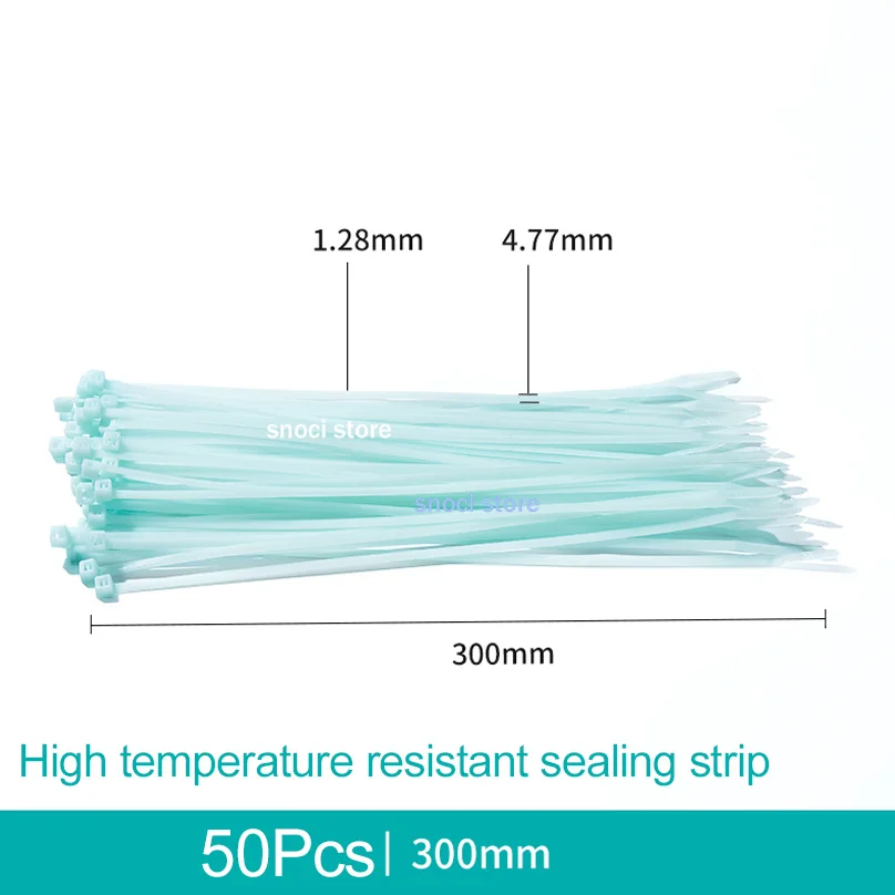 Cable Ties Self-locking Cord Strap Adjustable Sealing Strips Zip Ties  Binding Wrap，High temperature resistant sealing strip
