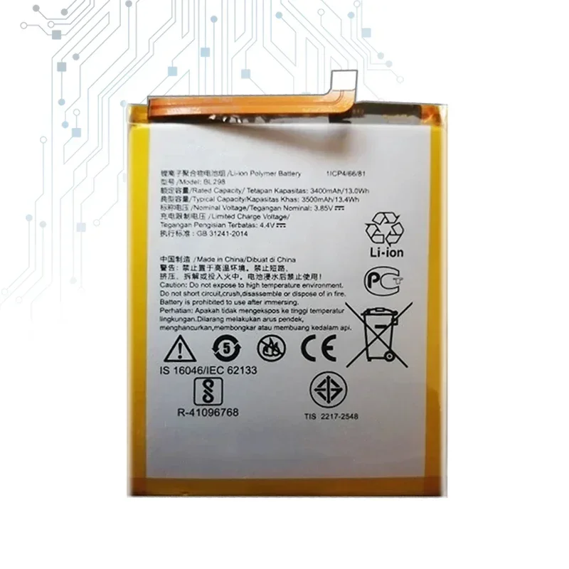 Bateria de substituição YKaiserin 3500mAh BL298 para Lenovo S5pro S5 Pro