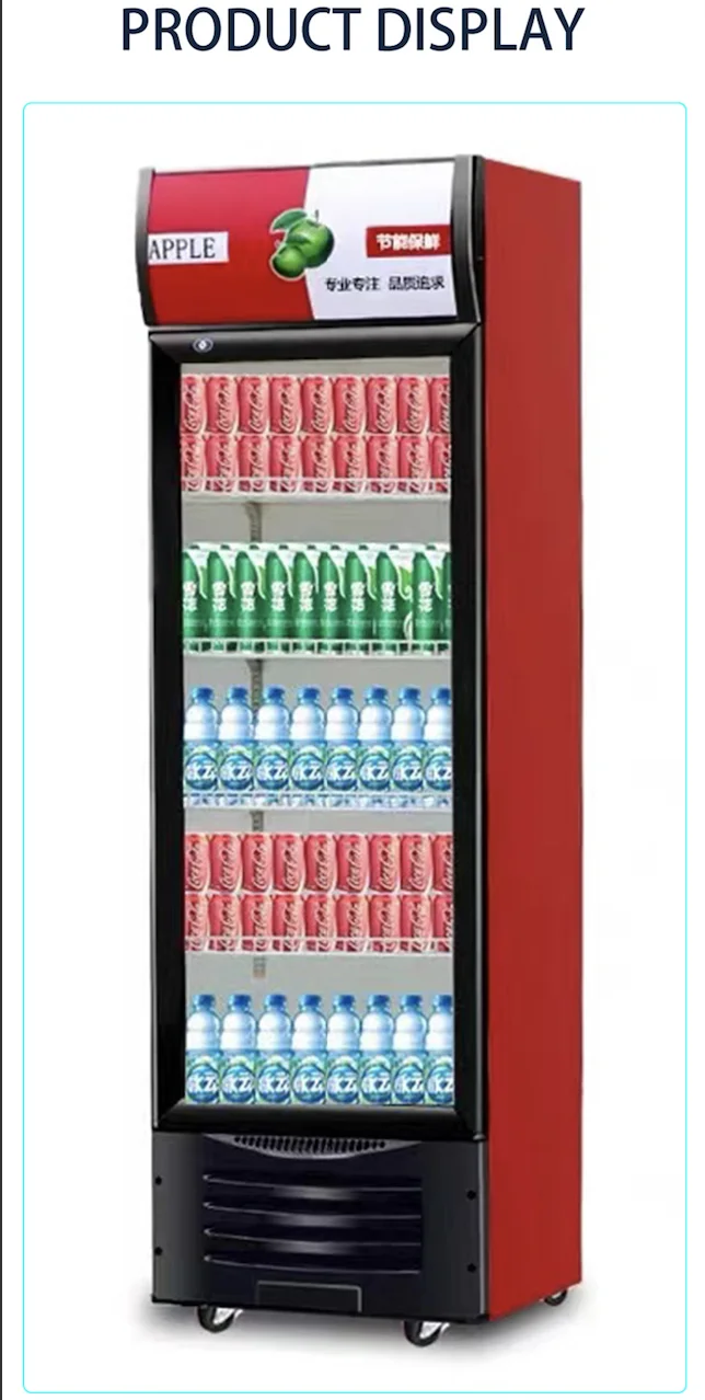 wholesale 280L white commercial OEM display beer storage supermarket fridge refrigerator