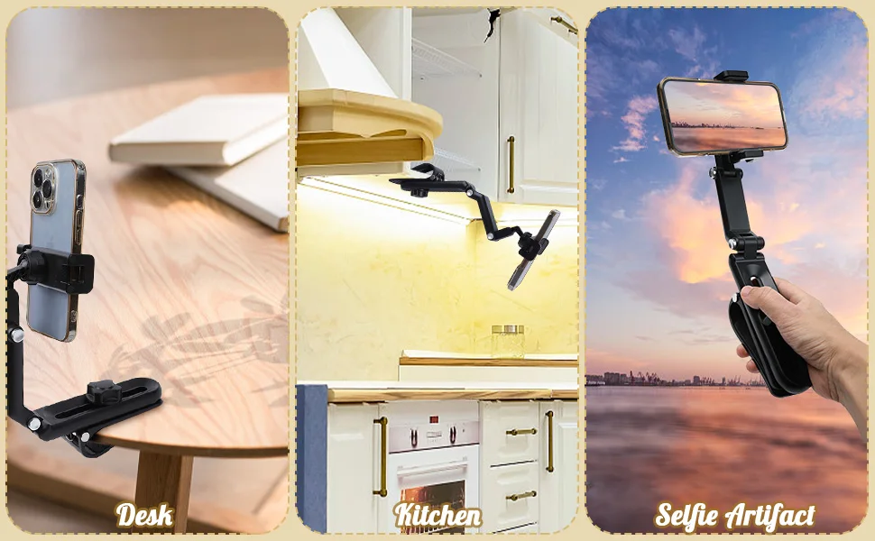 360° Rotating Sun Visor Phone Holder for Sun Visor Phone Holder for Car Multifunction with IPhone/Samsung/Android