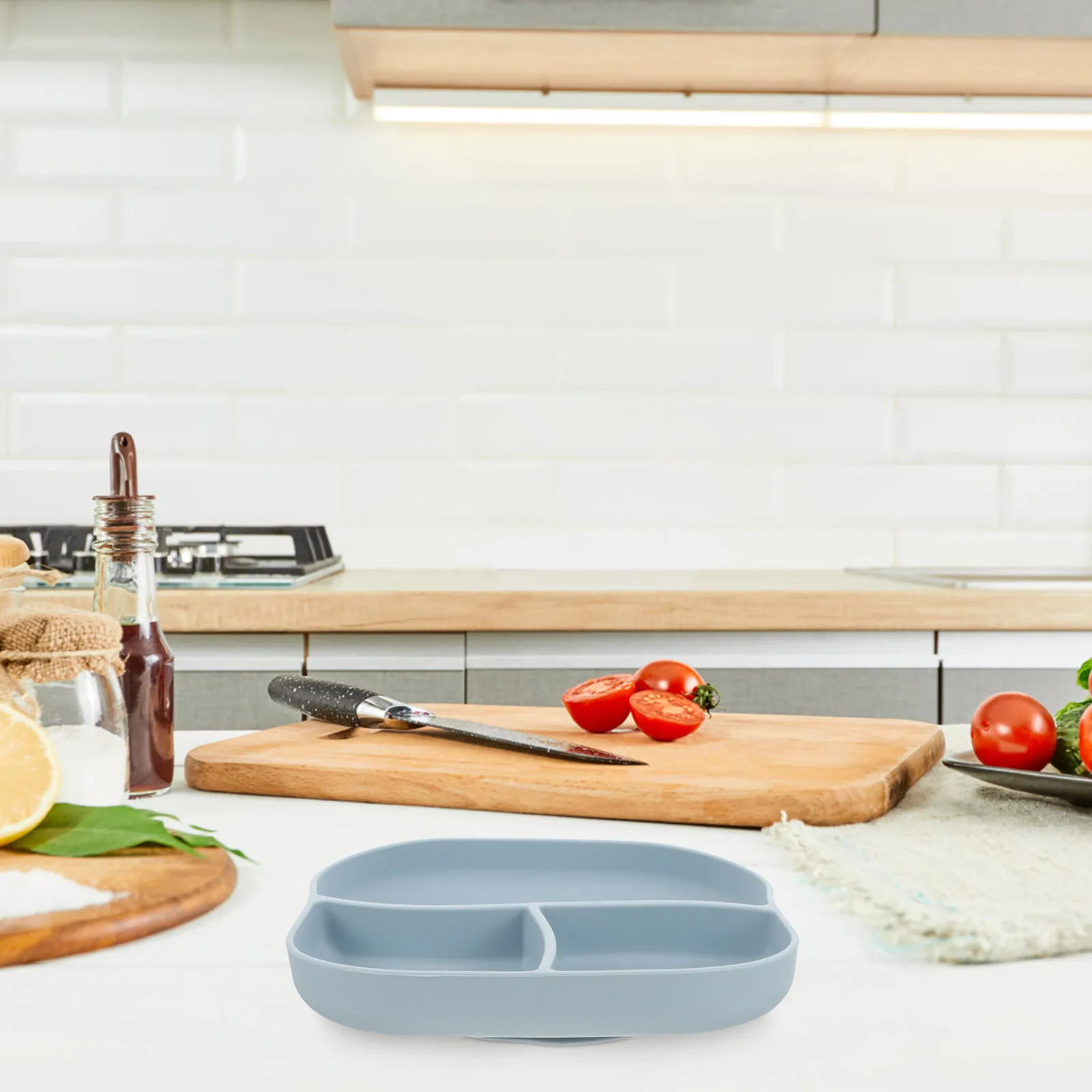 

Пищевая тарелка с защитой от разливания, силиконовая многосеточная присоска, нескользящий обеденный поднос для пожилых пациентов, адаптивная тарелка для кормления