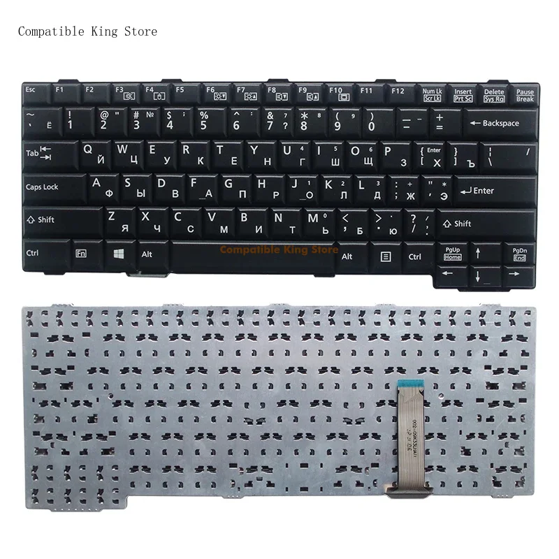 L+New RU Keyboard for Fujistu Lifebook E751 E741 E752 E781 S782 S781 S751 S792 AH701 S752 laptop
