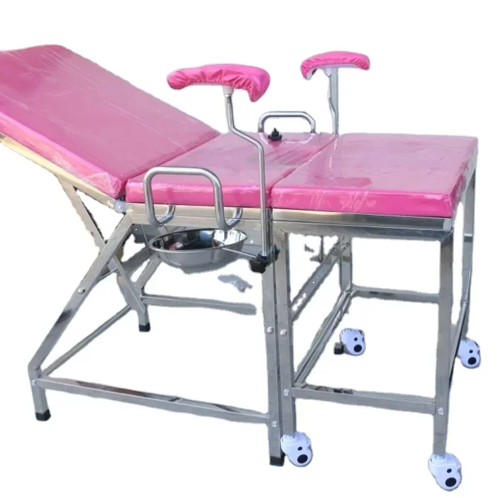 

Hospital Portable Delivery Chair Clinic Table Gynecological Obstetric Examination Bed Stainless Steel Delivery Bed