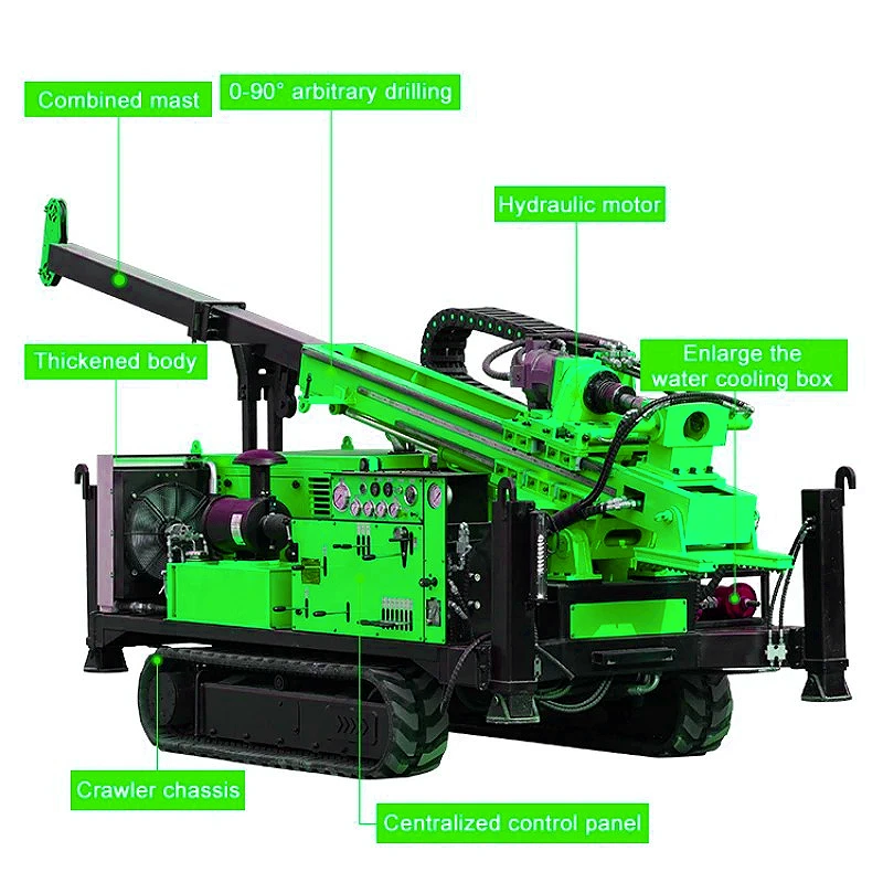 China Hydraulic Core Drilling Rig Rope Quarrying Diamond Core Drilling Rig Exploration Core Sample Drill Rig for Burkina Faso