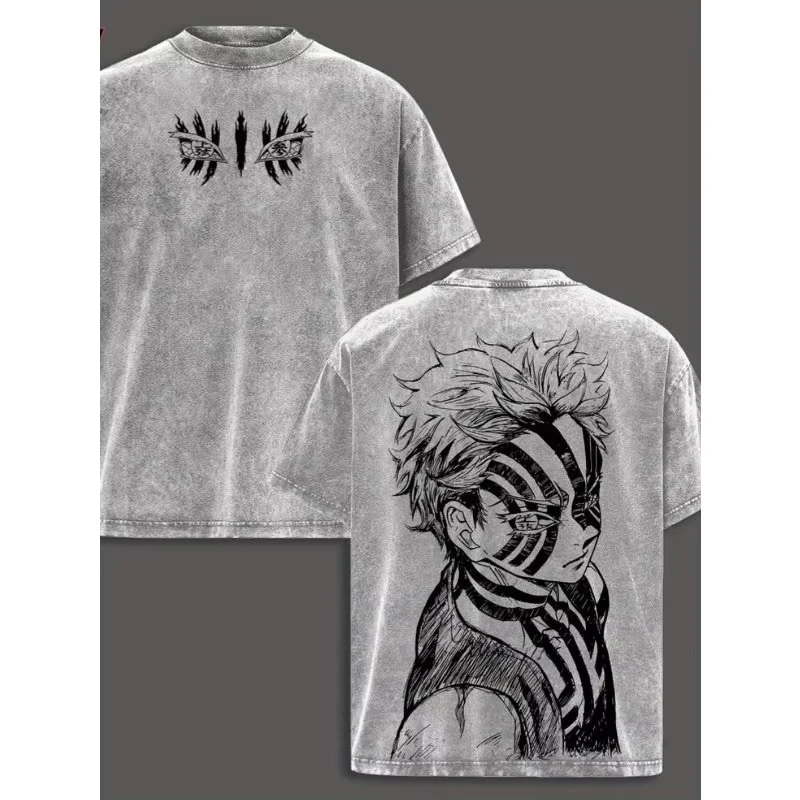 Ghost Slayer Anime Retro Anime Fans Exklusives Geschenk für Herren, Sommer-Neuheiten, geeignet für sowohl Männer als auch Frauen