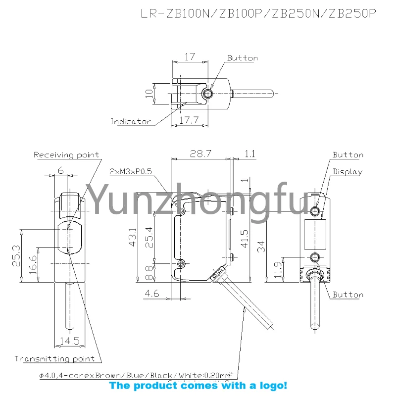 Sensores laser, LR-ZB250AP