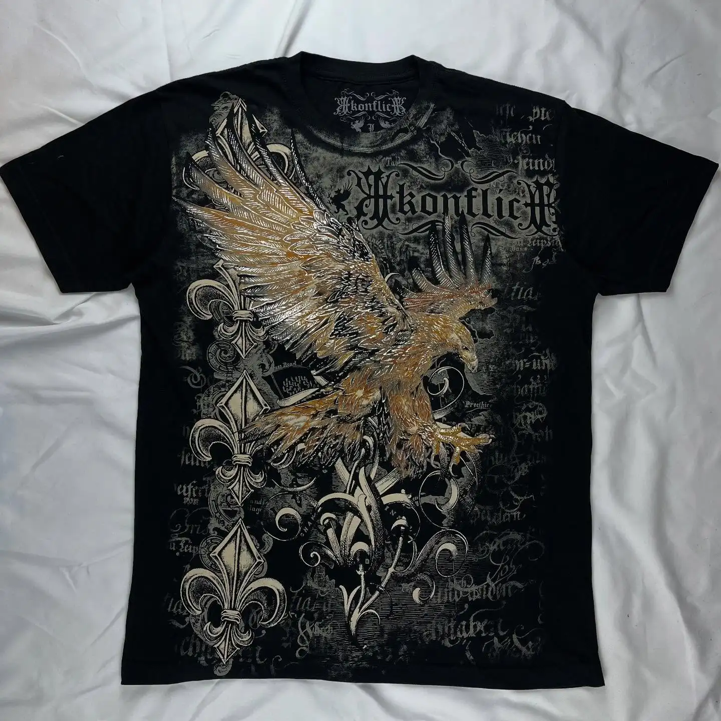 

Xzavier Concrete American Classic Oversized Black Short Sleeve T-shirt Men's Women's Casual Fashion Summer Top