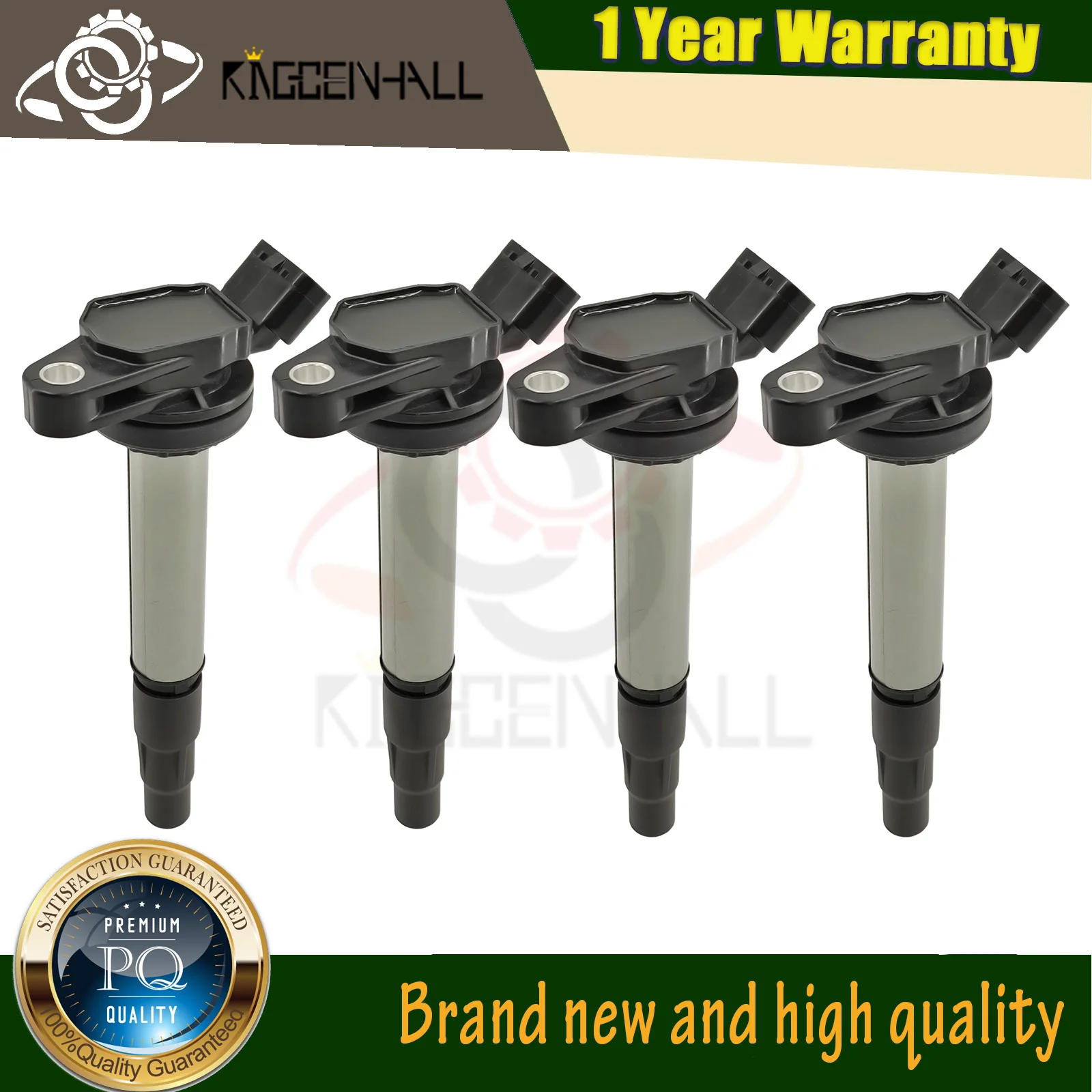 4PCS Ignition Coil 90919-02258 90919-02252 Compatible with Denso Toyota Corolla ZRE152 Prius Matrix Scion IM xD 1.8L 90919-C2003