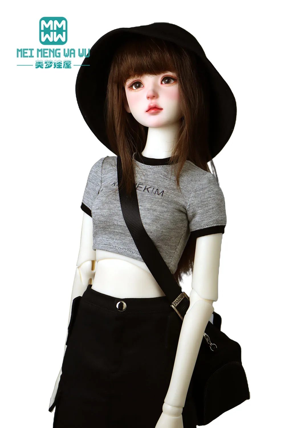 BJD doll clothing for 43-60CM 1/4 1/3 SD DD ball head doll accessories Fashion T-shirt Short T-shirt Girls' Gifts