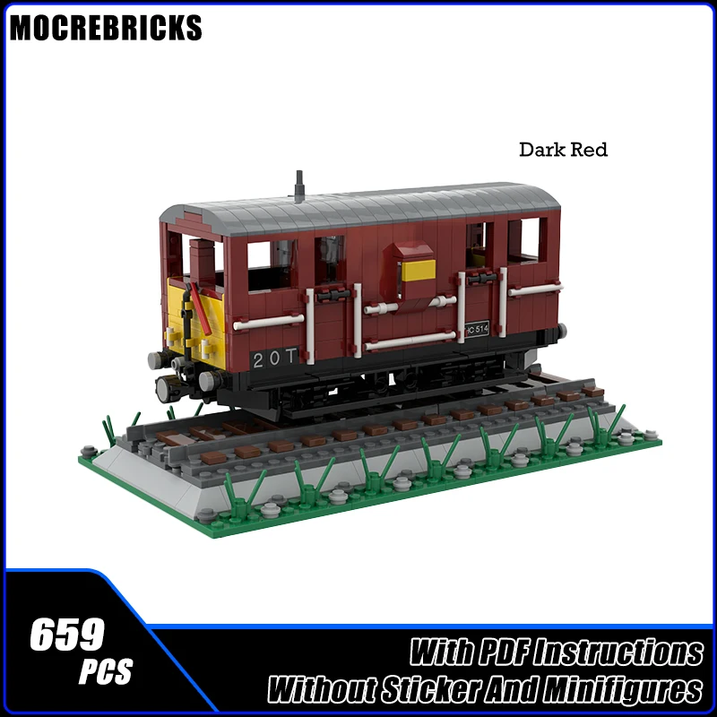 Décennie s de construction de véhicules de chemin de fer, transport urbain, nium ons, requin, ballast, frein, train, chesdistricts ages, sans voies, MOC un.com, ensembles de jouets de bricolage