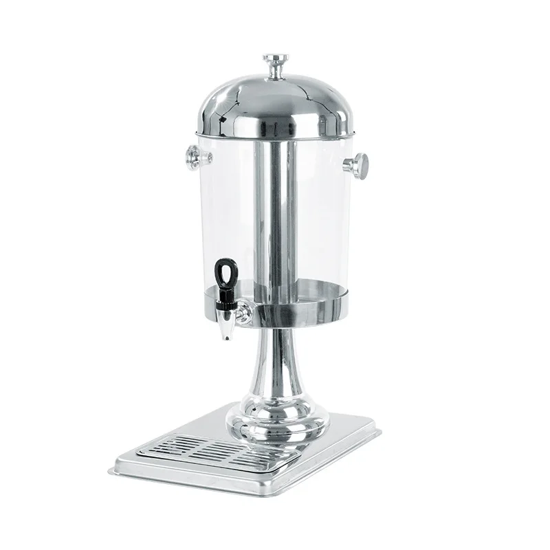 Commercial Beverage Dispenser Stainless Steel 24L Three Head Cold Drink Juice Container with Faucet Self Service Beverage