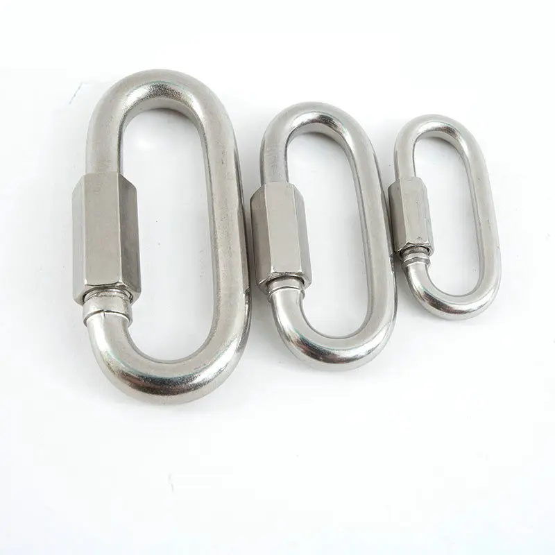 5PCS/LOT M10 high tensile AISI304 Stainless Steel Quick Release Chain Link Rigging Hardware