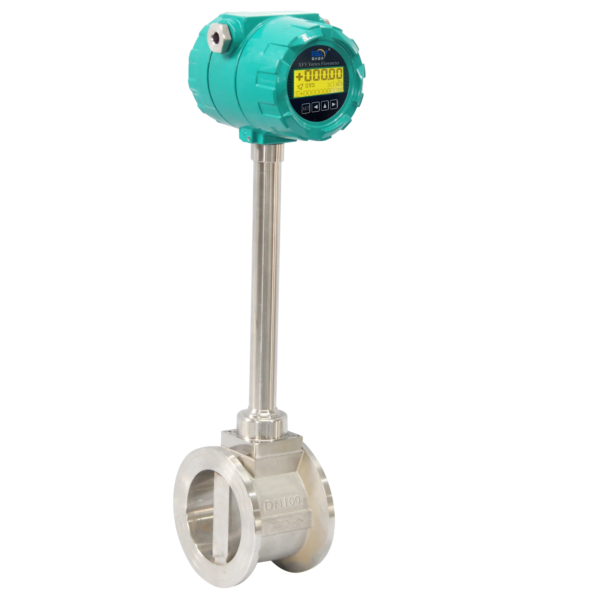 Medidor de flujo de vapor Vortex SS304