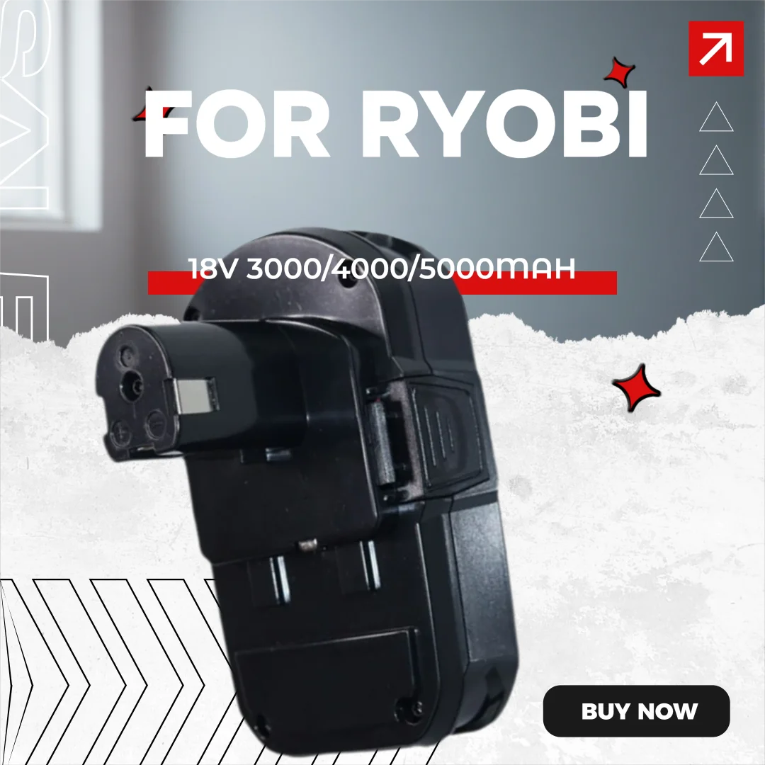 

Сменный аккумулятор для беспроводной дрели Ryobi 18V P107 P108 P104 P105 P102 P103, совместимый с моделями 3000 мАч, 4000 мАч, 5000 мАч
