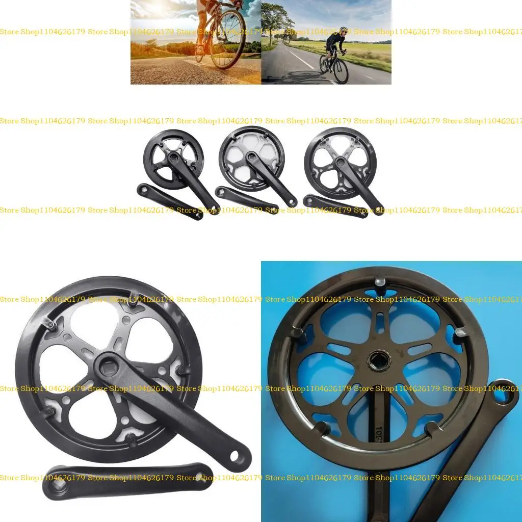 

A1A2 Single Speed Chainwheel Crankset Aluminum Alloy Bicycles Crank Chain Wheel