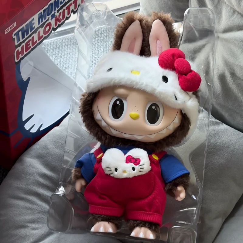 

POP MART LABUBU THE MONSTERS x HELLO KITTY Vinyl Plush Doll Series Blind Box Toys Desktop Ornaments Collection Anime Figure