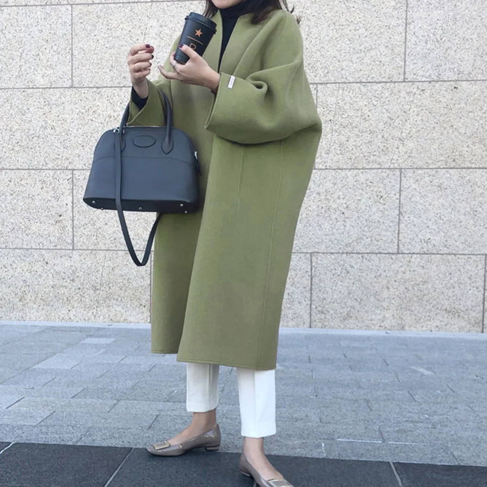 Women's Clothing 2025 Autumn and Winter New Coat Temperament Commuting Solid Color Straight Loose Type