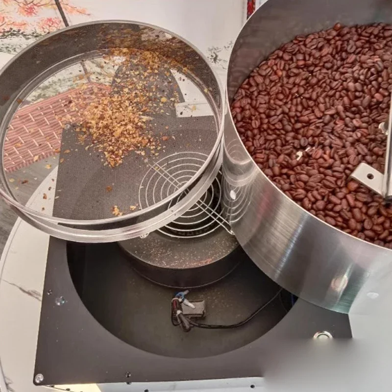 آلة تبريد حبوب البن الكهربائية التجارية حبوب البن برودة الفولاذ المقاوم للصدأ 2 كجم آلة تبريد حبوب البن للمتجر