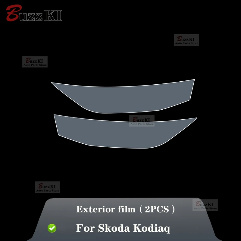 For Skoda Kodiaq 2021-2023 Car Exterior Film TPU PPF Headlamps Protective film Anti scratch Repair membrane Smoked headlight