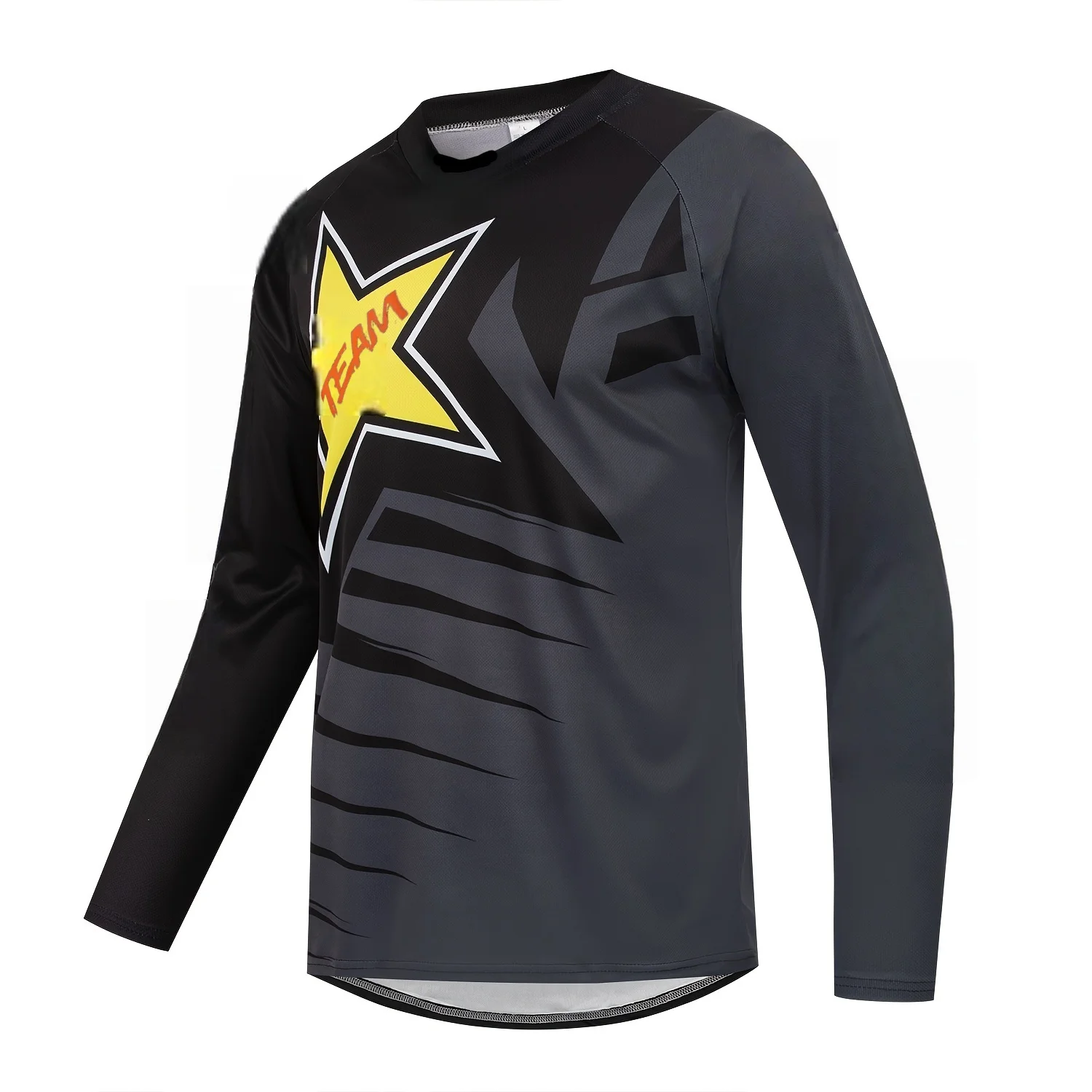 

Хит продаж: 3D-футболка с длинным рукавом для мотоциклистов, быстросохнущая, дышащая, для мужчин и женщин, модная велоодежда