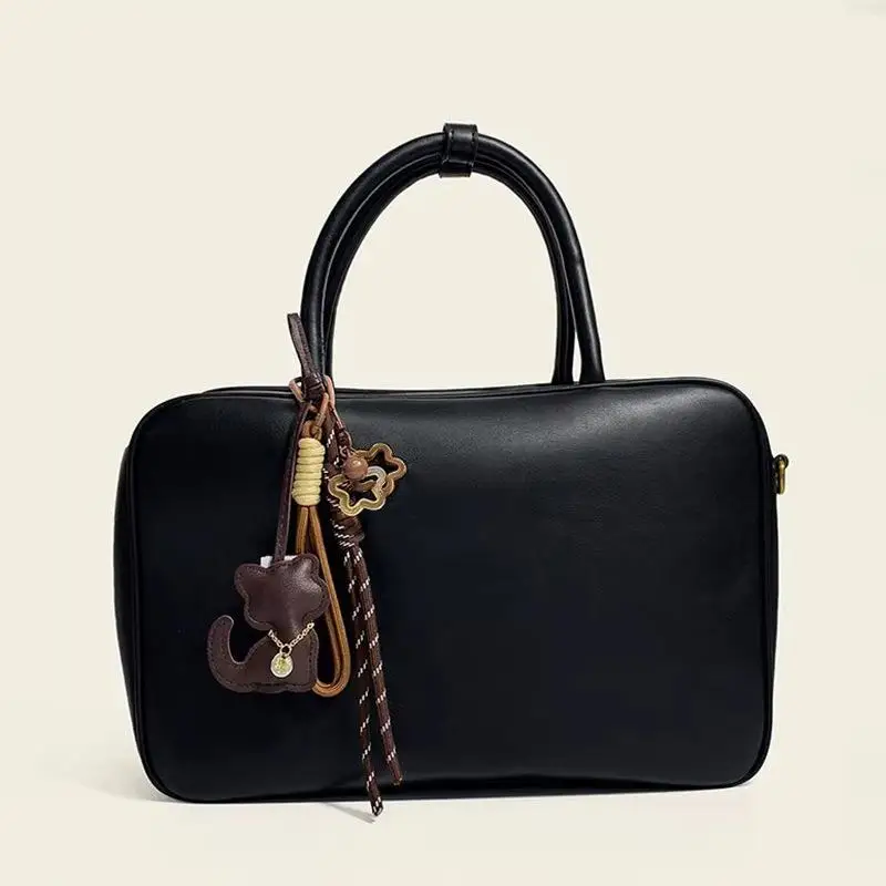 1 Stück Katzenform Stern-Taschenanhänger Geflochtenes Seil Schlüsselanhänger Leder Handyband Hängedekoration Zubehör Geschenke – Detail 2