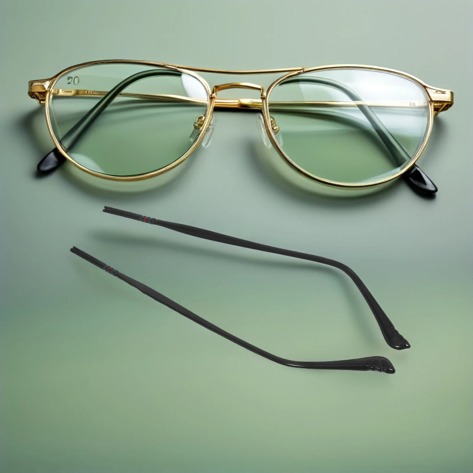 1Pair Durable Metal Eyeglass Arms Easy Installation Universal Compatibility Black Replacement Arm Temple Eyeglass Temple Arms