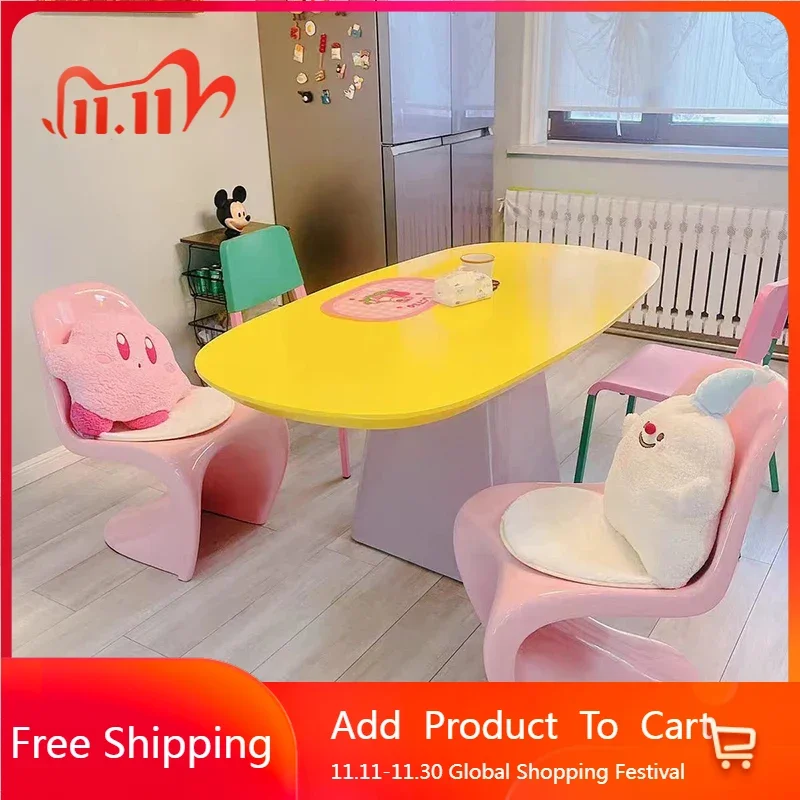 Complete Italian Dining Table Household Stand Floor Mobile Dining Table Living Room Modern Yemek Odası Setleri Luxury Furnitures