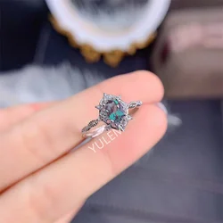 Lab-Grown Alexander Gemstone Ring for Women 925 Sterling Silver 925 Rose Gold Oval Luxury Ring Fine Jerverelli