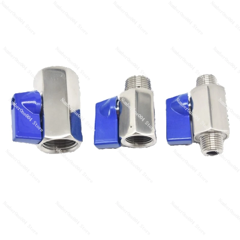 Applicable To 304 stainless steel mini ball valve with internal and external thread G thread connection mini ball valve