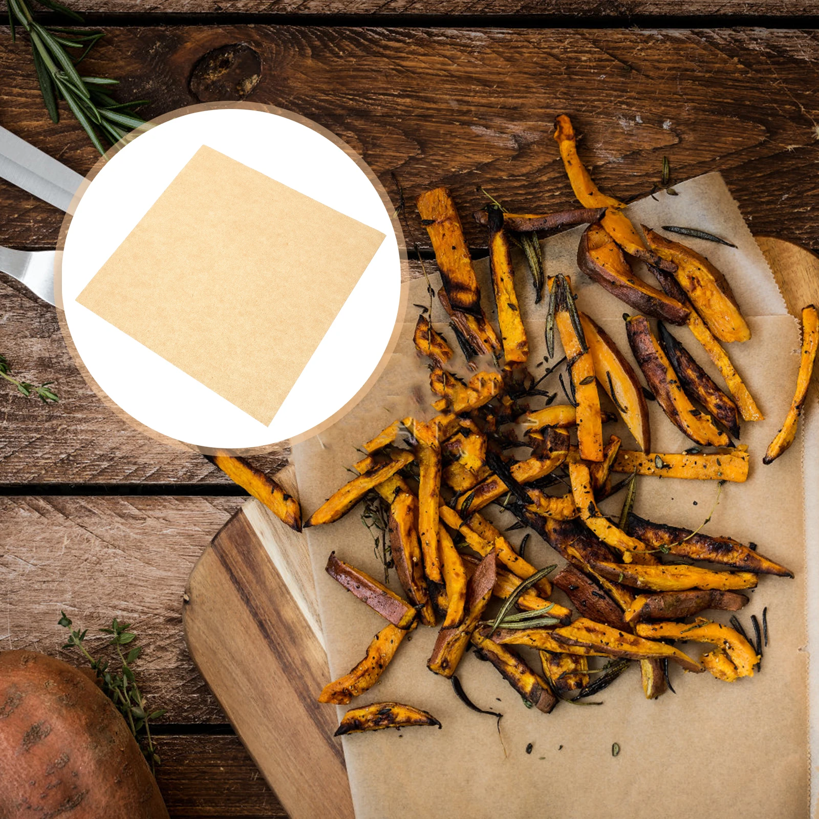 

500 листов жиронепроницаемой маслостойкой бумаги, многофункциональная упаковка для закусок, пищевая бумага, термостойкая маслопоглощающая бумага для общественного питания