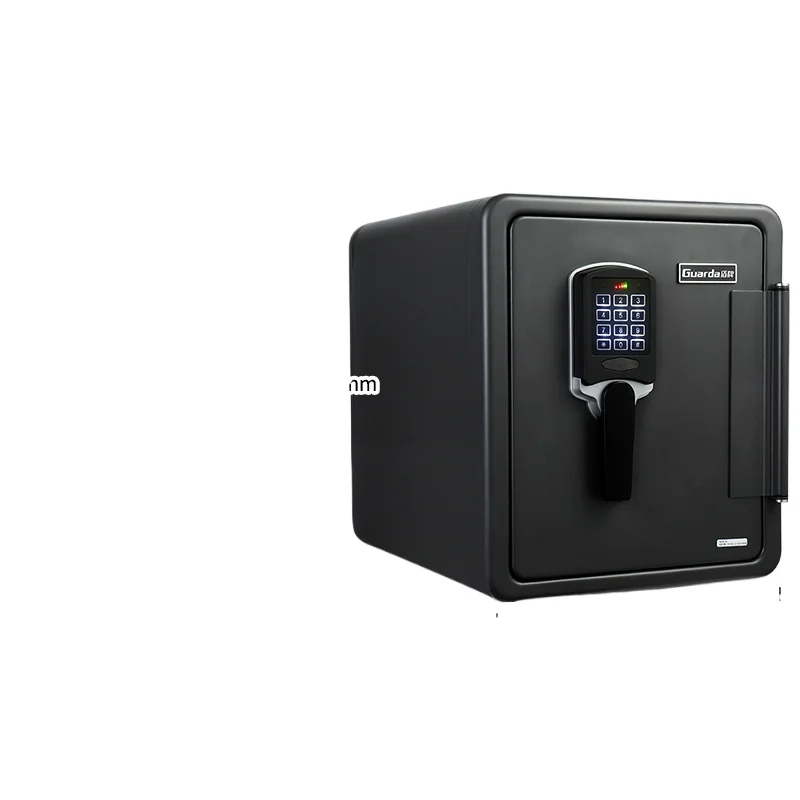 

Огнестойкий водонепроницаемый сейф для дома, небольшая стена, пароль, отпечаток пальца, утолщенный цельнометаллический противоугонный сейф, 44 см